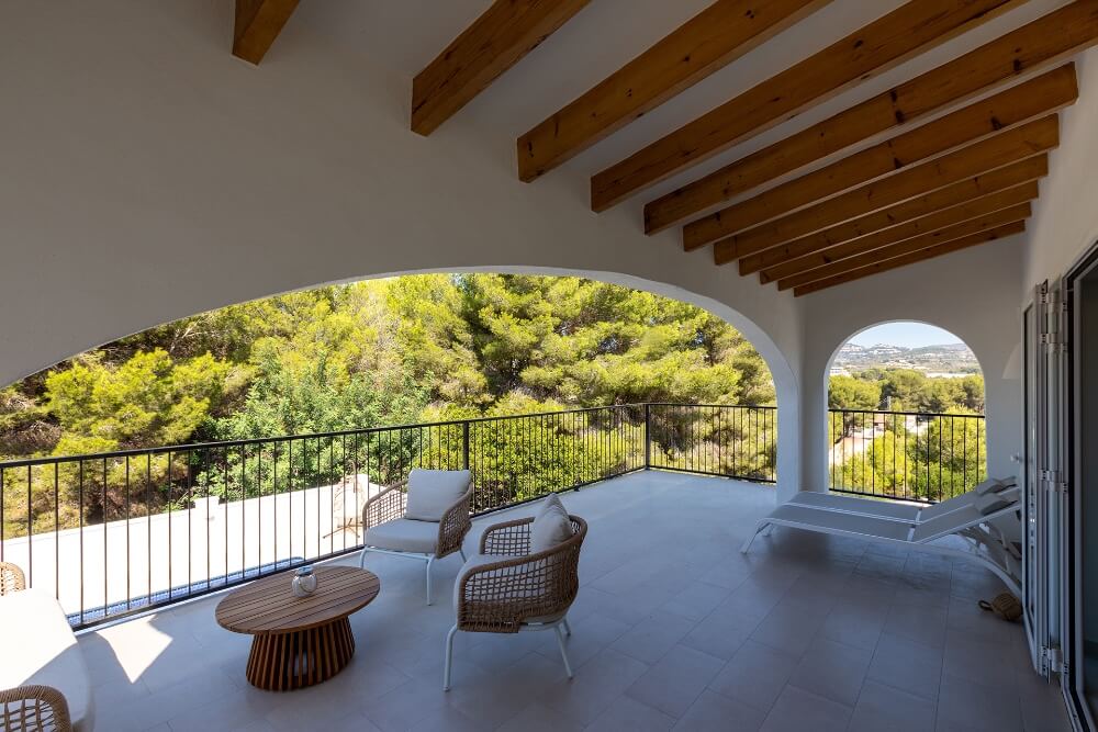 Zen Villa Moraira rental holiday home - covered terrace (21)