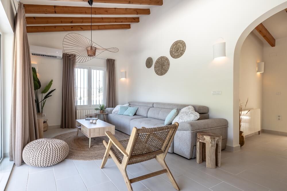 Zen Villa Moraira rental holiday home - living area villa (30)