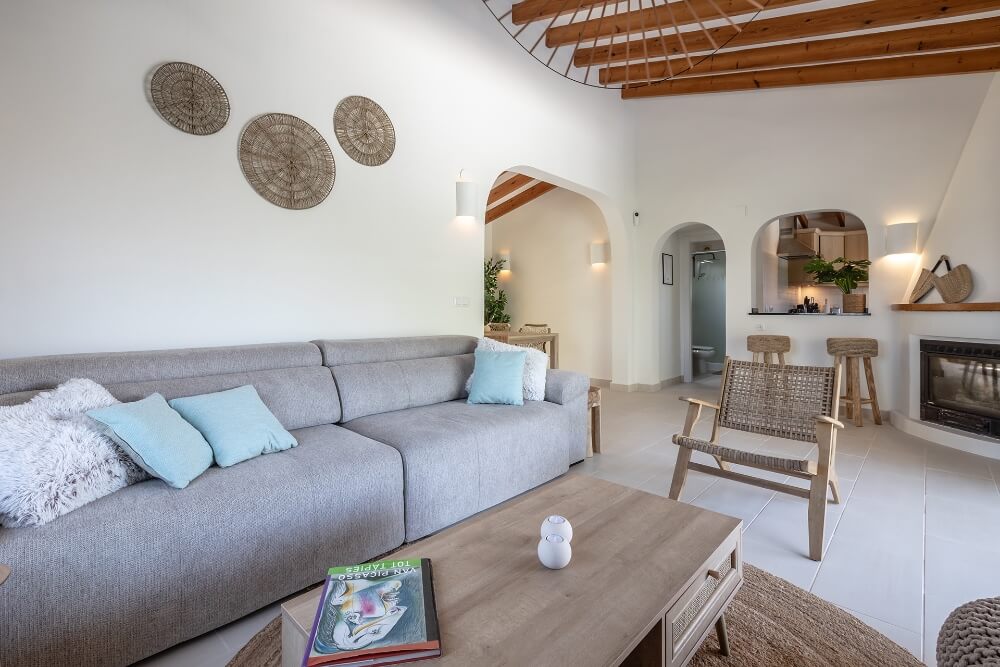 Zen Villa Moraira rental holiday home - living room villa (46)