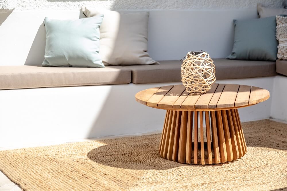 Zen Villa Moraira rental holiday home - Ibiza style outdoor bench (70)